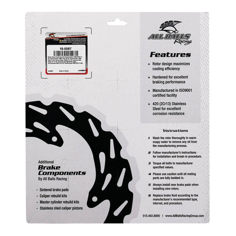 Load image into Gallery viewer, Brake Disc Front / Rear 18-0087