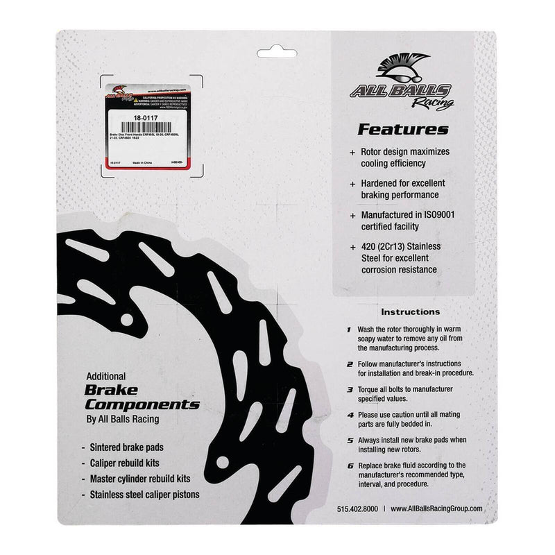 Load image into Gallery viewer, Brake Disc Front 18-0117