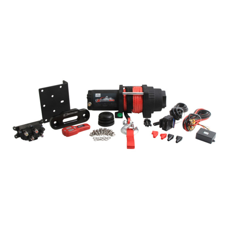 Load image into Gallery viewer, ALL BALLS 4 BOLT WINCH 3500LB with 39FT SYNTHETIC ROPE