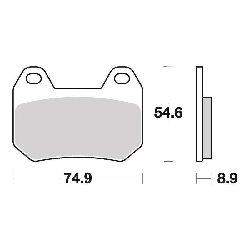 Load image into Gallery viewer, Brembo Prime Carbon Ceramic Rear Brake Pads 07BB2507