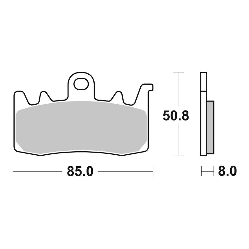 Load image into Gallery viewer, Brembo Xtra Sinter Front Brake Pads 07BB38SR