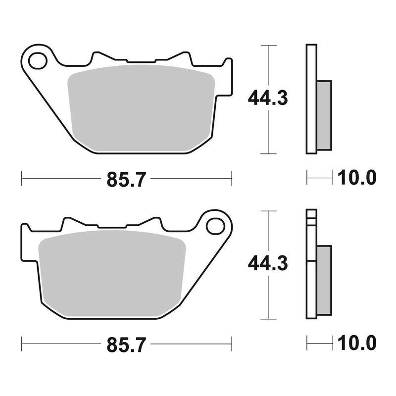 Load image into Gallery viewer, Brembo Prime Sinter Rear Brake Pads 07HD14SP