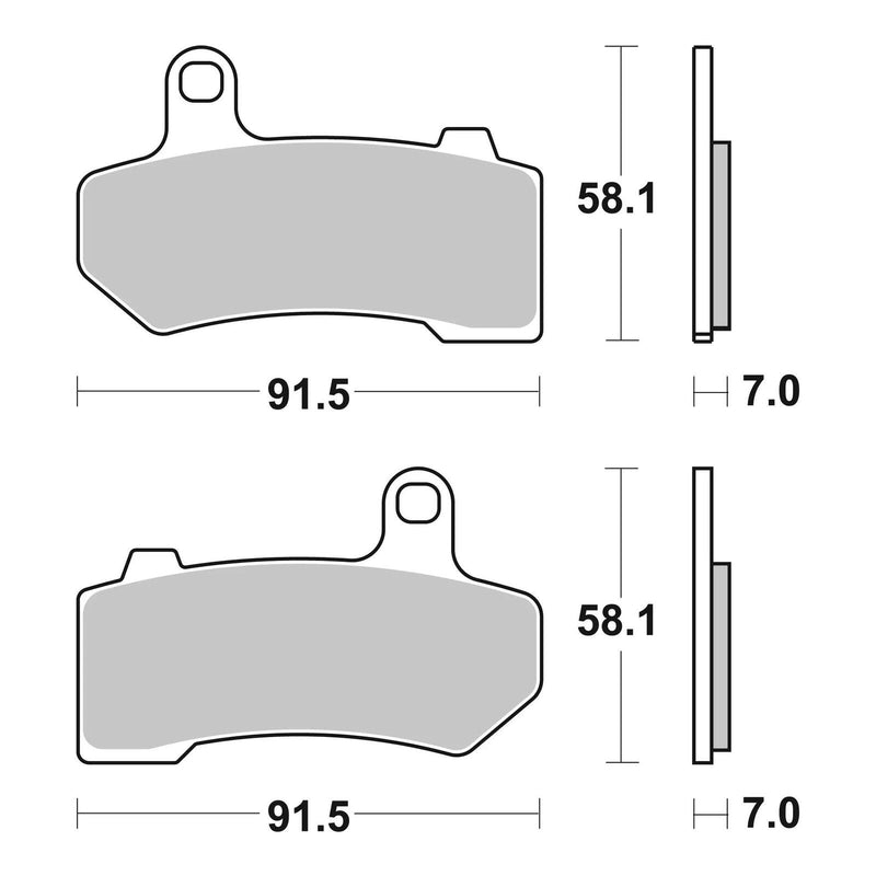 Load image into Gallery viewer, Brembo Prime Sinter Rear Brake Pads 07HD17SP