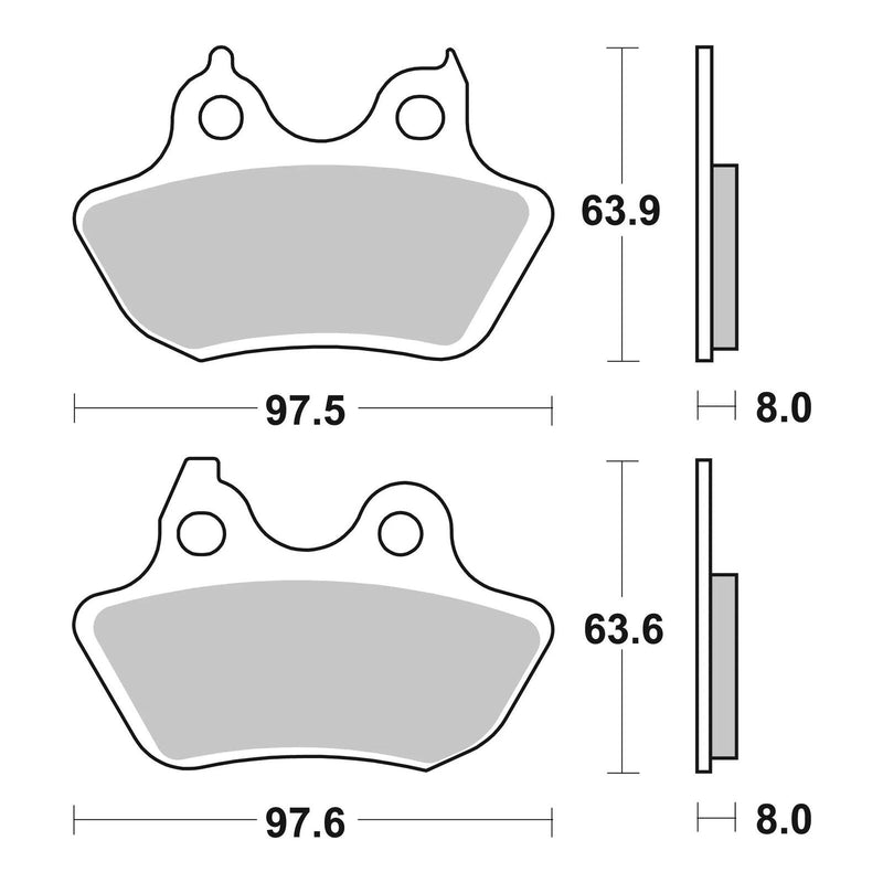 Load image into Gallery viewer, Brembo Prime Sinter Rear Brake Pads 07HD18SP