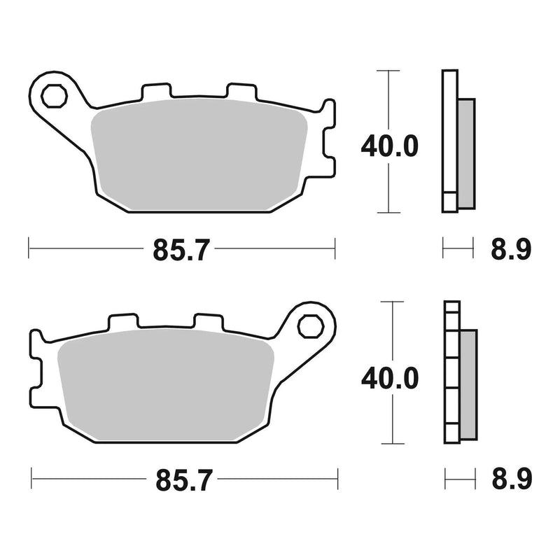 Load image into Gallery viewer, Brembo Prime Sinter Rear Brake Pads 07HO36SP