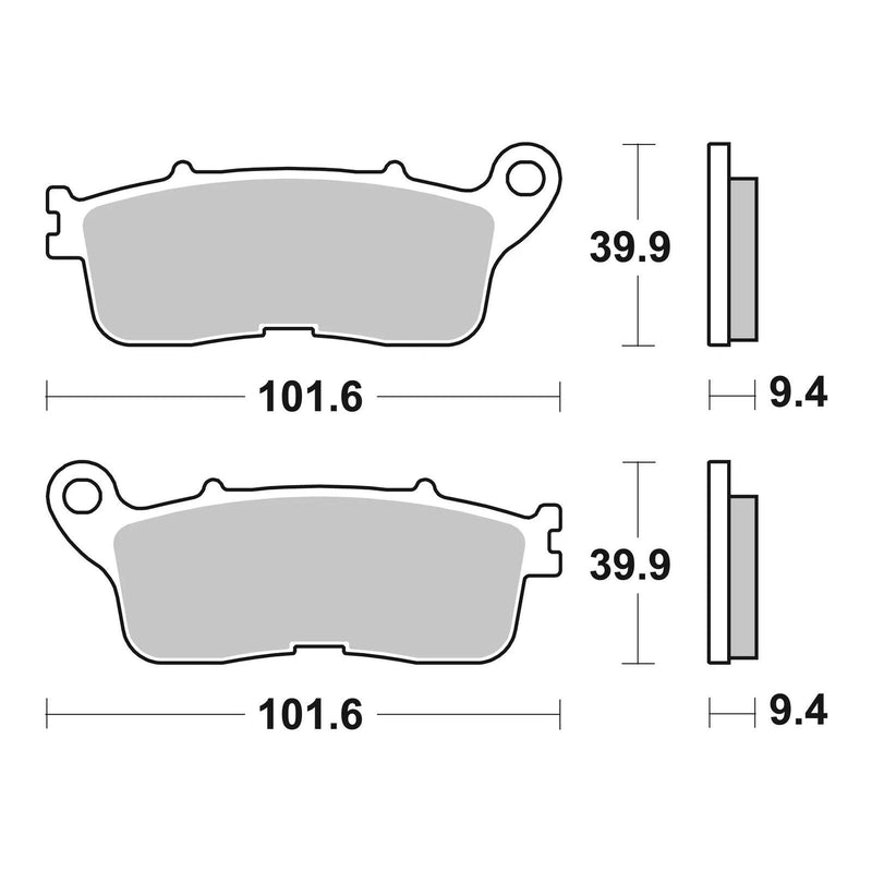 Load image into Gallery viewer, Brembo Prime Sinter Rear Brake Pads 07HO60SP