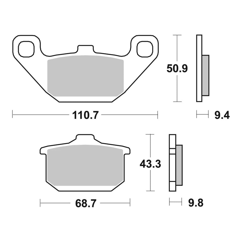 Load image into Gallery viewer, Brembo Prime Sinter Front Brake Pads 07KA08SA