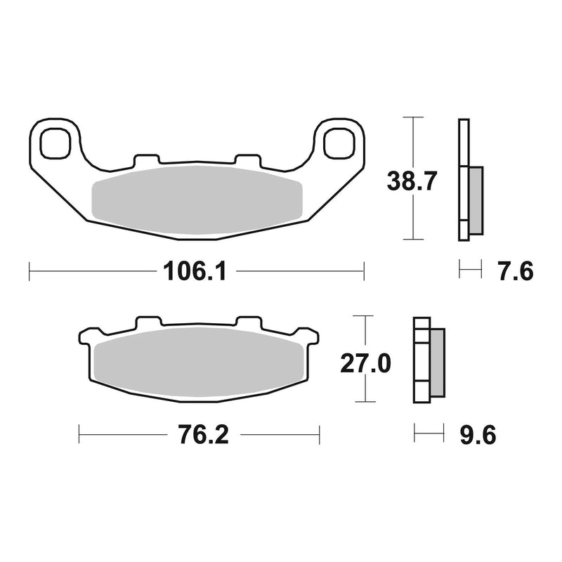 Load image into Gallery viewer, Brembo Prime Sinter Rear Brake Pads 07KA11SP