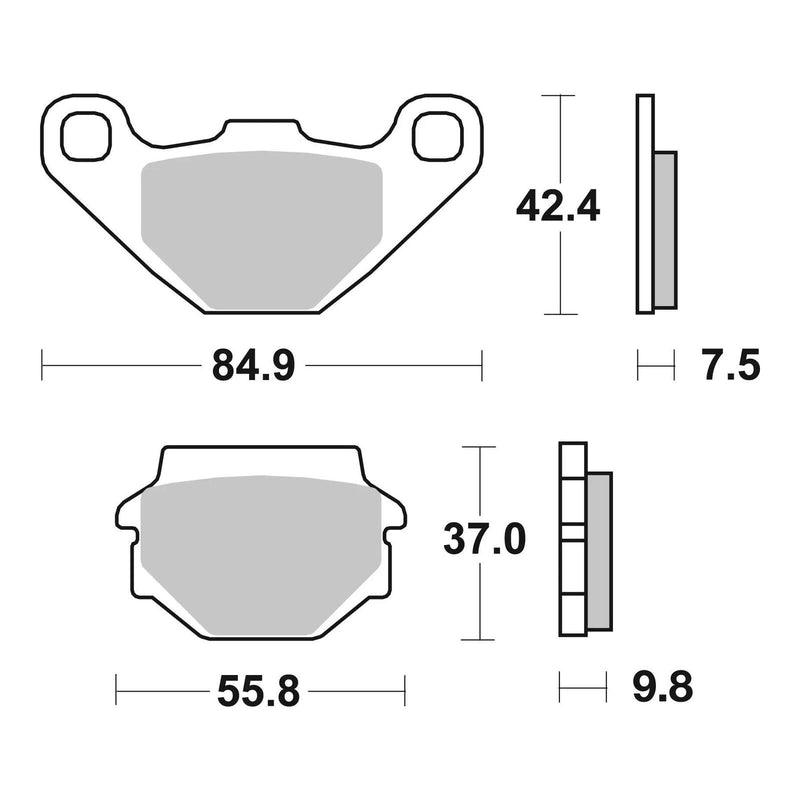 Load image into Gallery viewer, Brembo Prime Sinter Front Brake Pads 07KS04SD