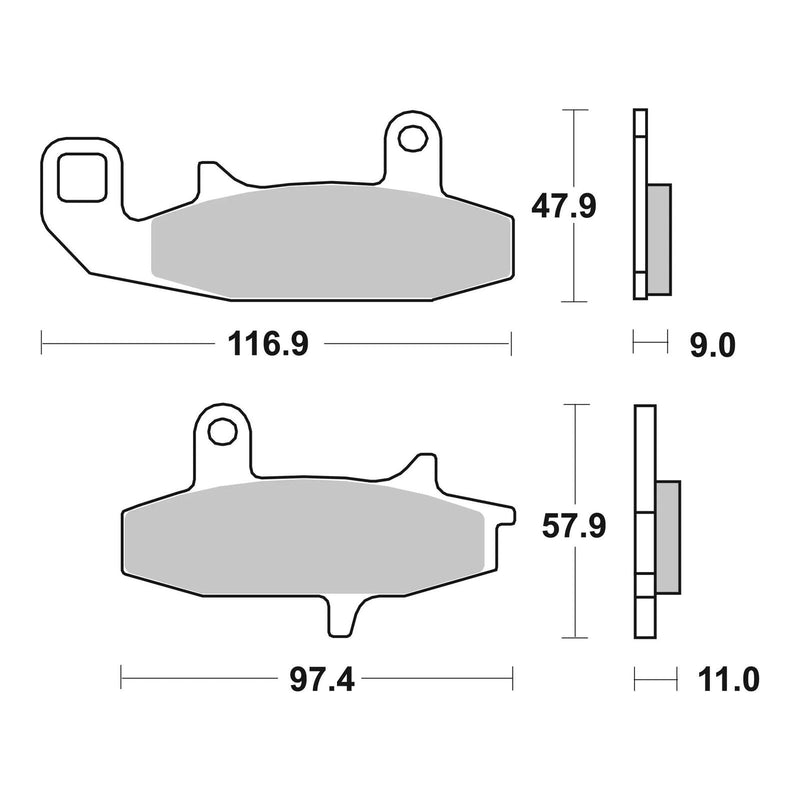 Load image into Gallery viewer, Brembo Prime Sinter Front Brake Pads 07SU15SA