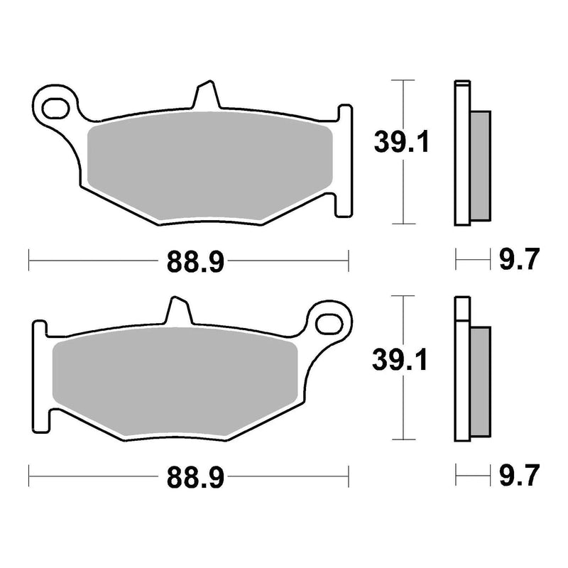 Load image into Gallery viewer, Brembo Prime Sinter Rear Brake Pads 07SU32SP