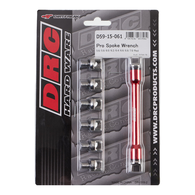 Load image into Gallery viewer, DRC PRO SPOKE WRENCH 5.6-7.0 RED
