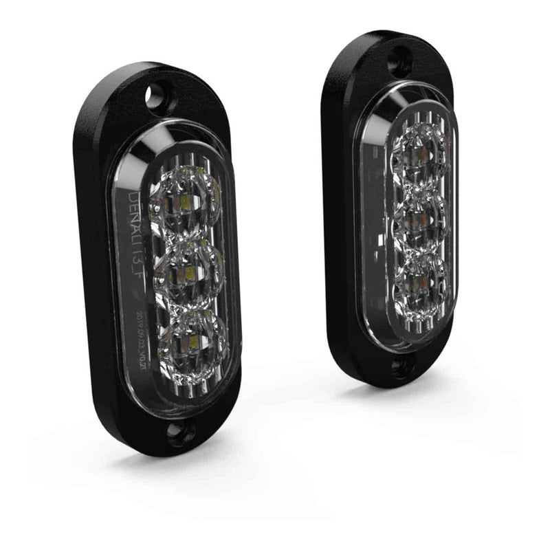 Load image into Gallery viewer, Denali T3 Rear Turn Signal / Brake Light Pods Red/Amber - Pair