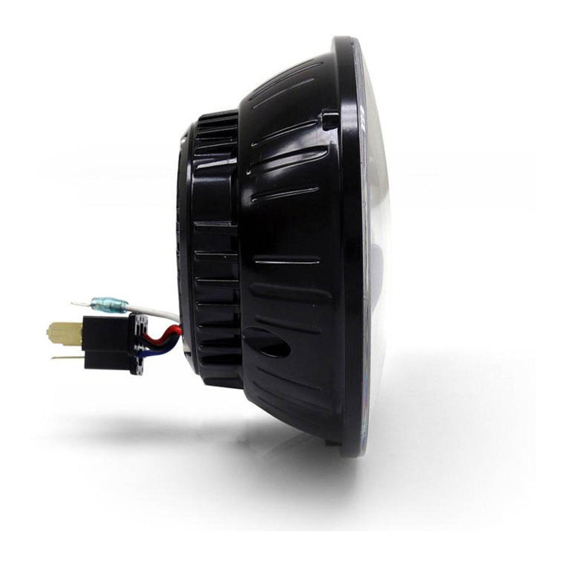 Load image into Gallery viewer, Denali M5 E-Mark LED Headlight Module, 5.75 Round, Black Chrome