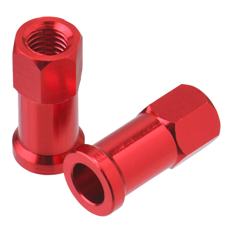 Load image into Gallery viewer, DRC RIM LOCK NUTS 2PCS RED