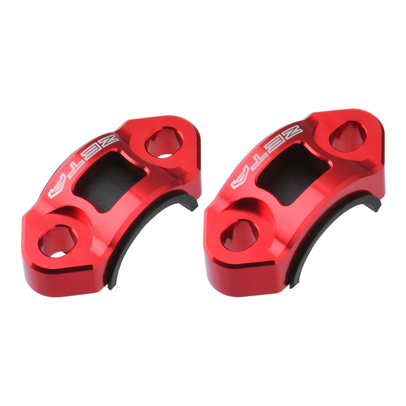 Load image into Gallery viewer, Zeta Rotating Bar Clamp Brake & Clutch Set Red