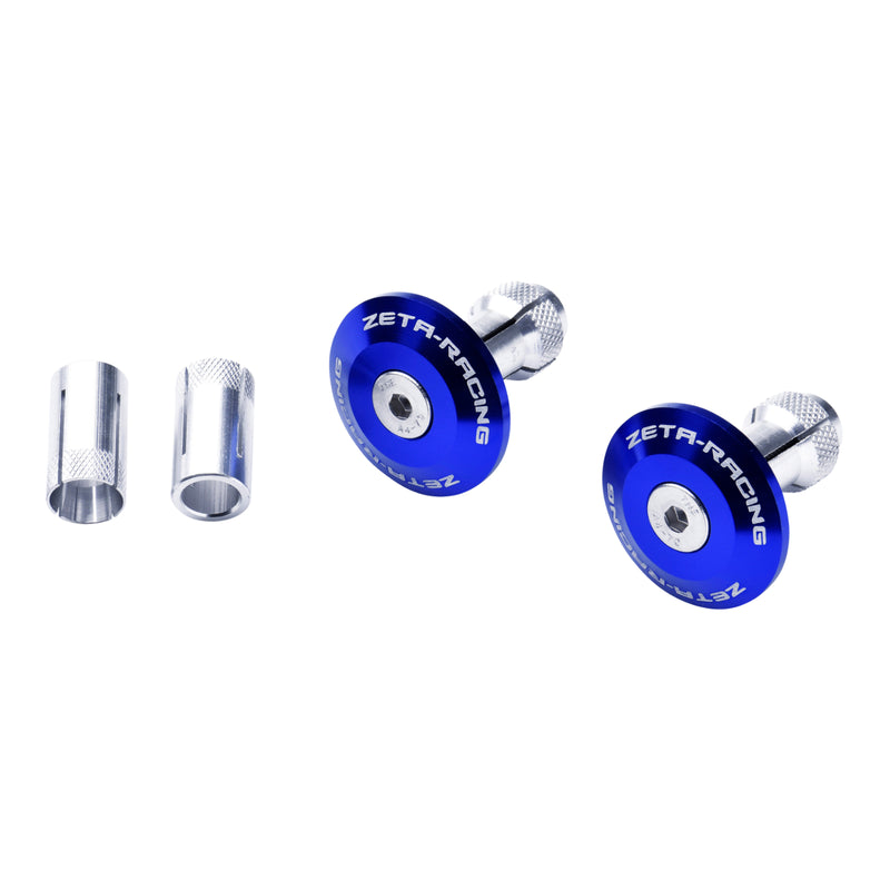 Load image into Gallery viewer, Zeta Bar End Plug 35mm 2pcs - Blue