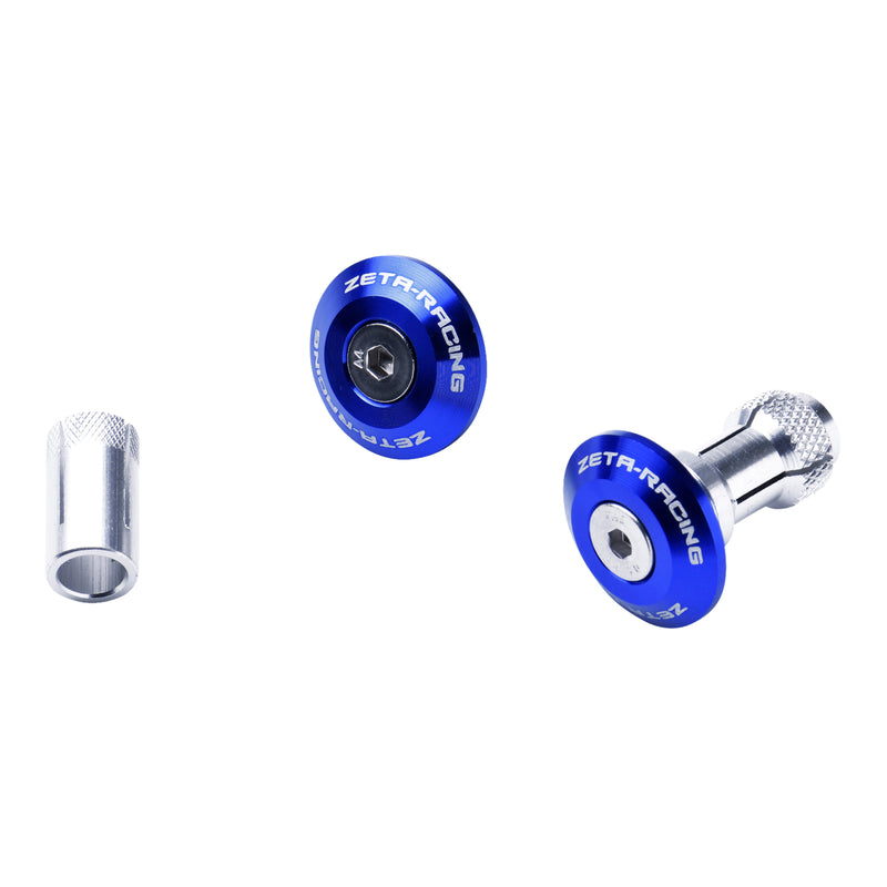 Load image into Gallery viewer, Zeta Bar End Plug Swivel 29mm 2pcs - Blue