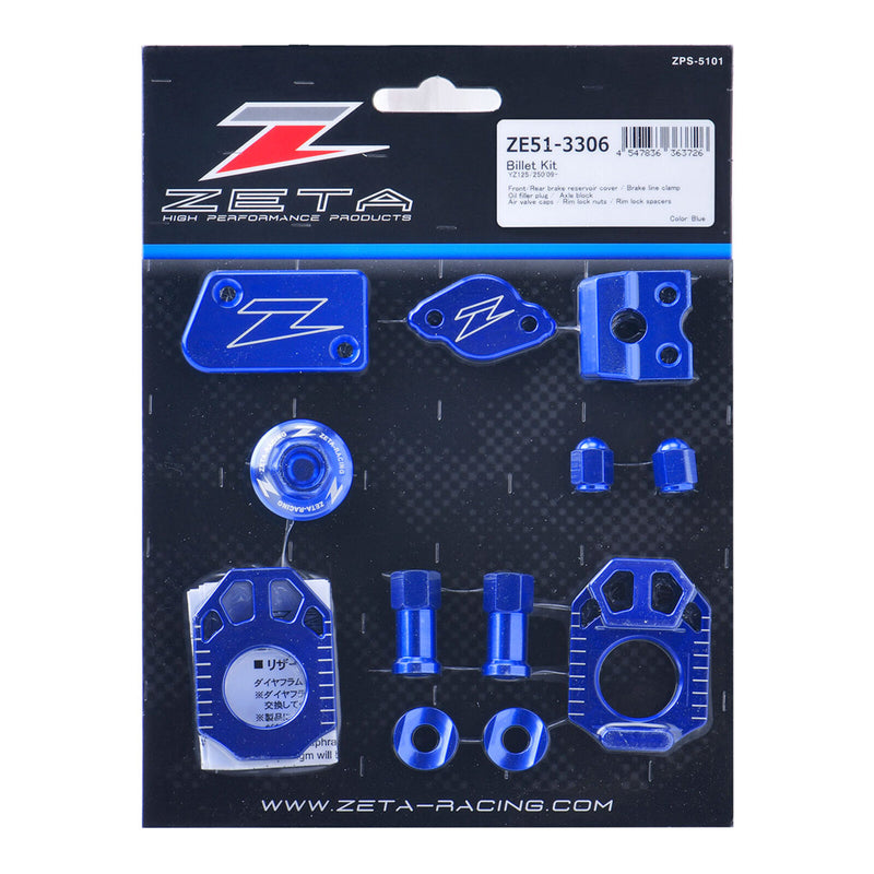 Load image into Gallery viewer, Zeta Billet Kit - Yamaha YZ125 / YZ250 (2009+) - Blue