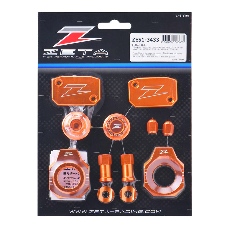 Load image into Gallery viewer, Zeta Billet Kit - KTM SXF / XCF (2013+) - Orange