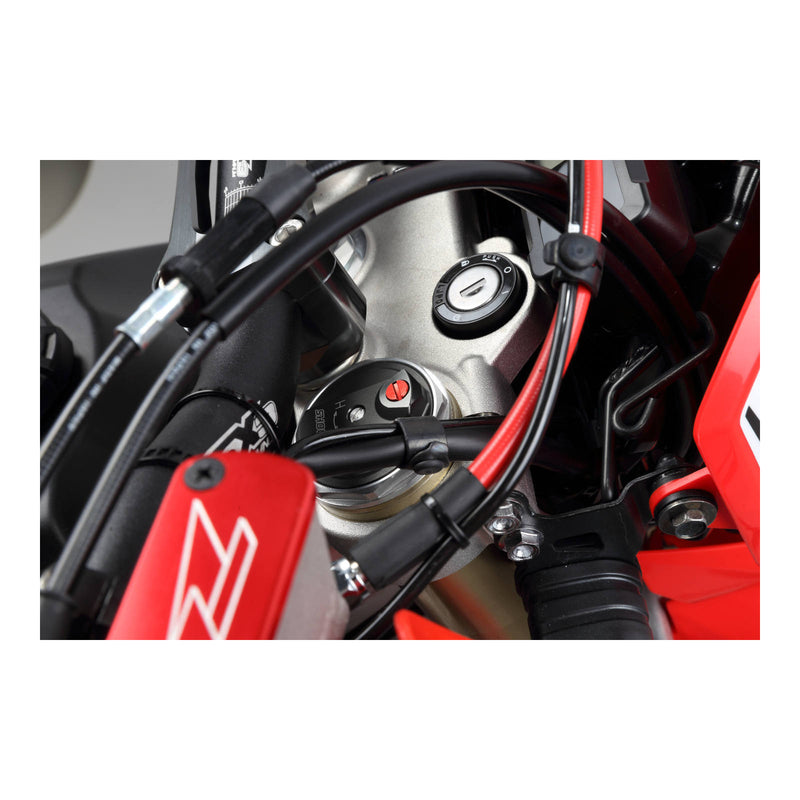 Load image into Gallery viewer, Zeta Front Fork Air Valve Cap Screw KYB/Showa - Red 2pcs