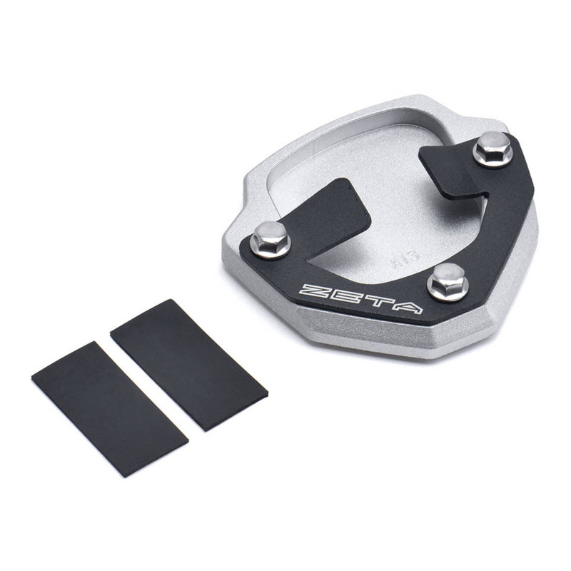 Load image into Gallery viewer, Zeta Side Stand Extender Black/Silver Yamaha Tenere 700 '20-