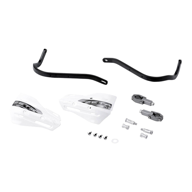 Load image into Gallery viewer, Zeta Armor Handguard XC Kit for 22.2mm Bar - Black / White