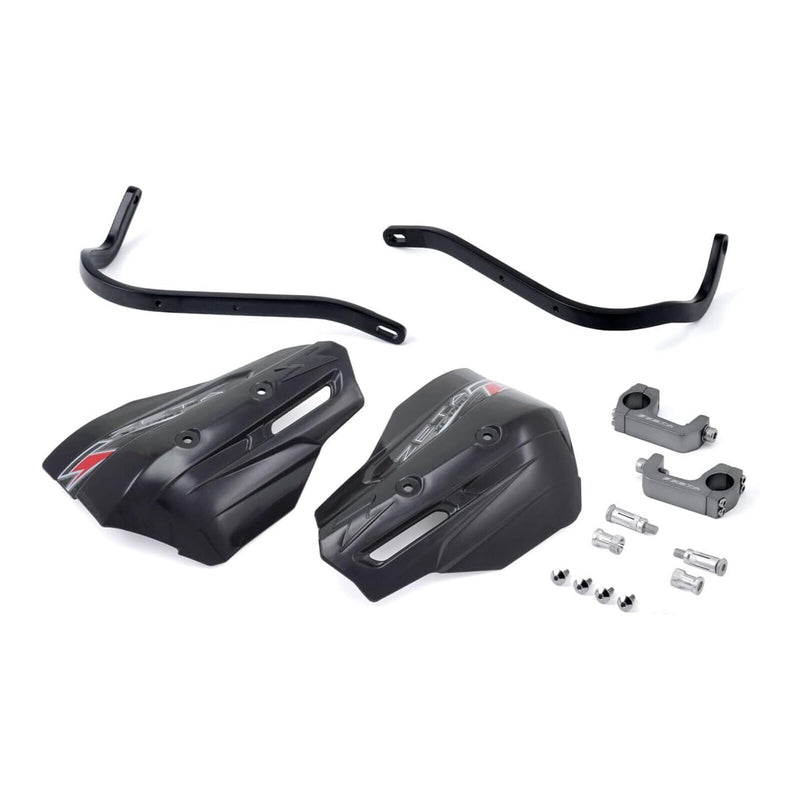 Load image into Gallery viewer, Zeta Armor Handguard XC Pro Kit for 28.6mm U-Clamp Bar - Black / Black