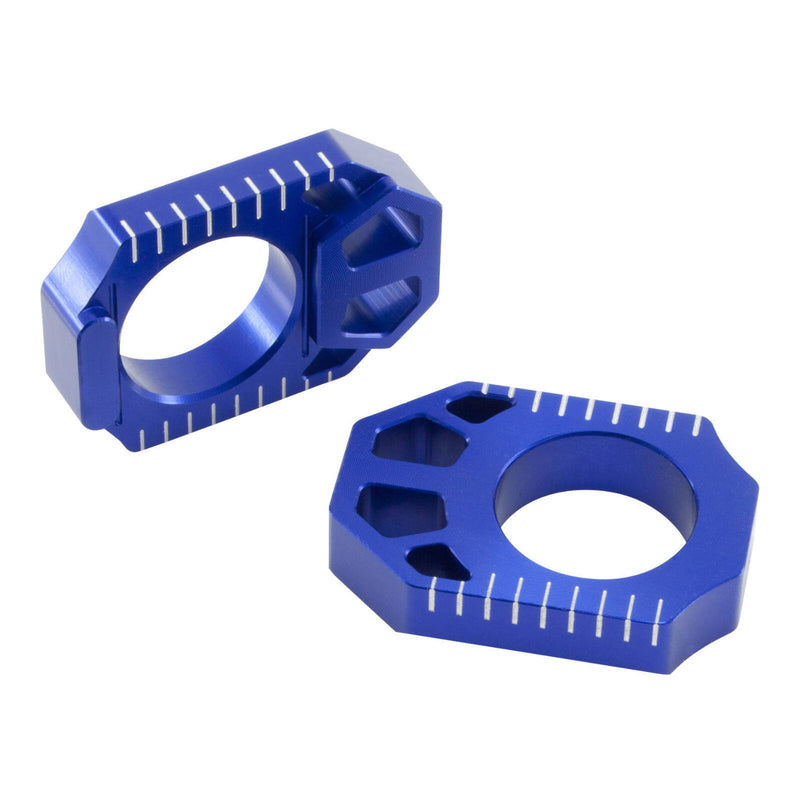 Load image into Gallery viewer, Zeta Rear Axle Block Yamaha YZ250F '12-, YZ450F '10- Blue