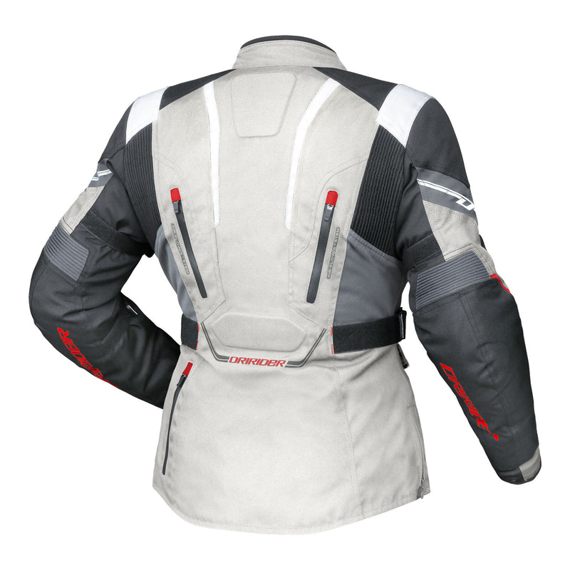 Load image into Gallery viewer, Dririder Ladies Apex 5 Jacket - Grey / White / Black