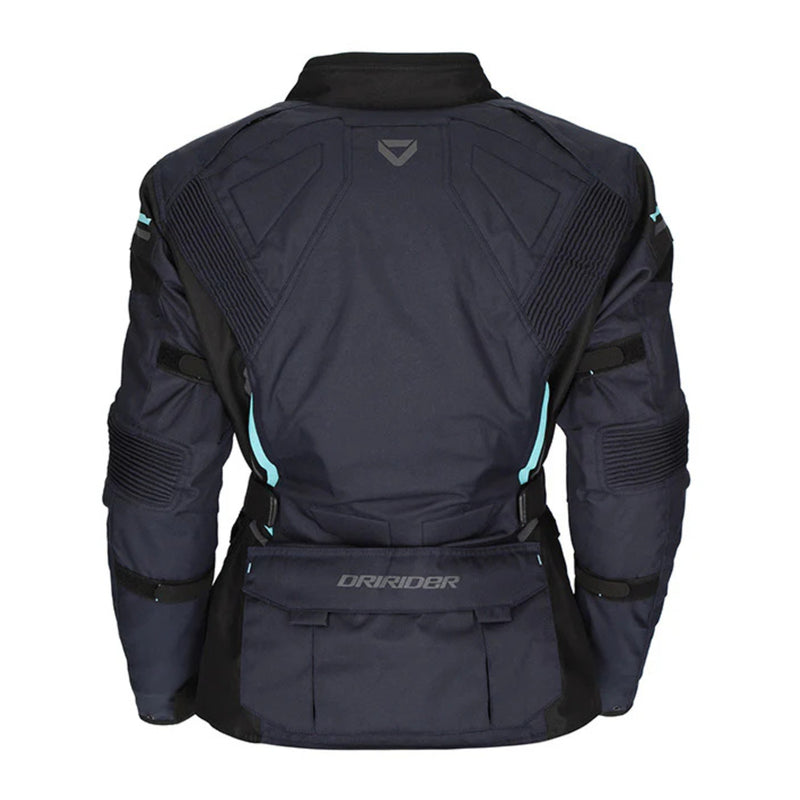 Load image into Gallery viewer, Dririder Compass 4 Ladies' Jacket - Navy / Sky Blue