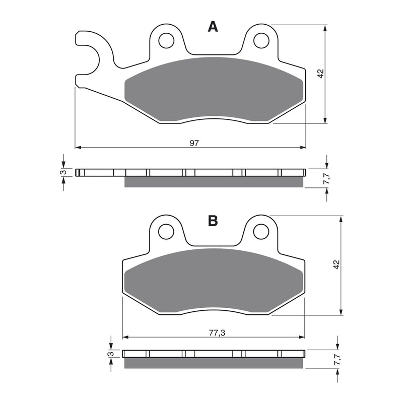 Load image into Gallery viewer, GOLDfren Brake Pads - K5 Off-Road Racing