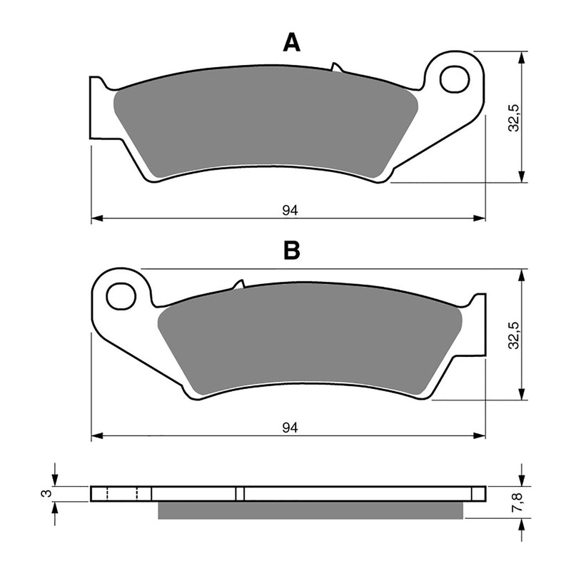 Load image into Gallery viewer, GOLDfren Brake Pads - K5 Off-Road Racing