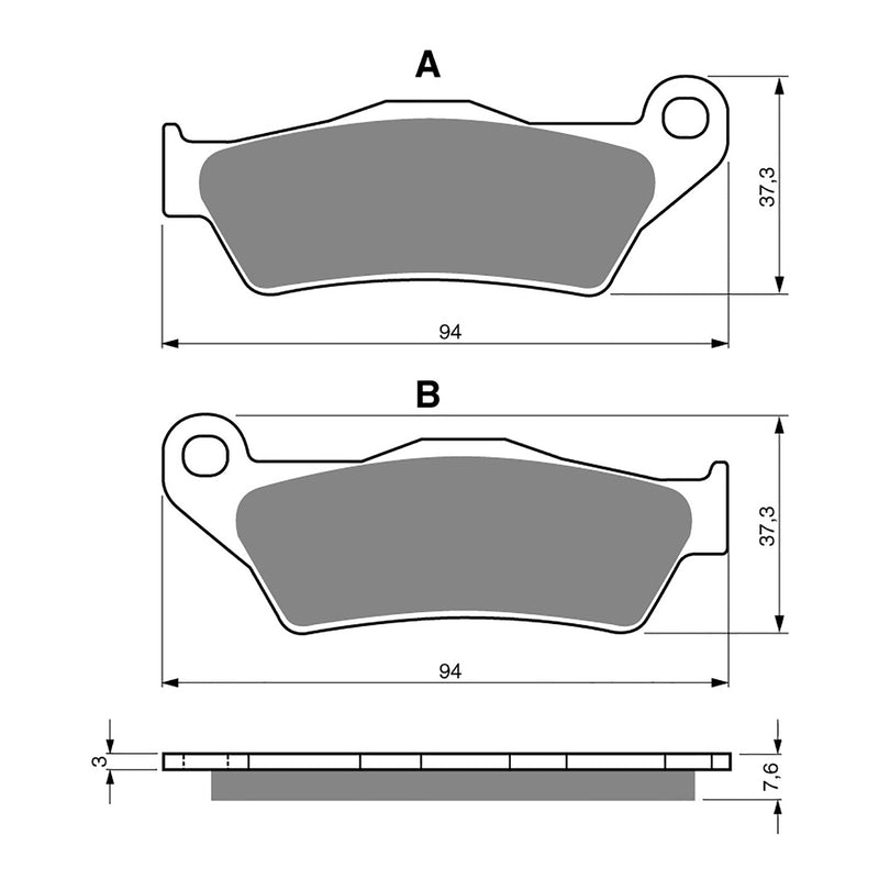 Load image into Gallery viewer, GOLDfren Brake Pads - K5 Off-Road Racing
