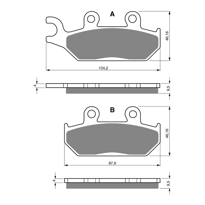Load image into Gallery viewer, GOLDfren Brake Pads - K5 Off-Road Racing