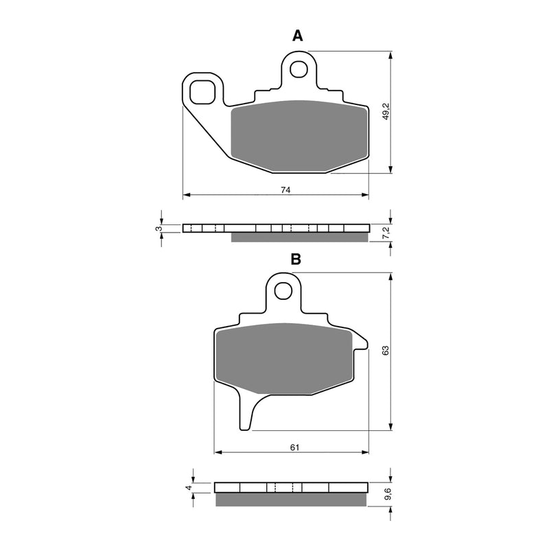 Load image into Gallery viewer, GOLDfren Brake Pads - K5 Off-Road Racing