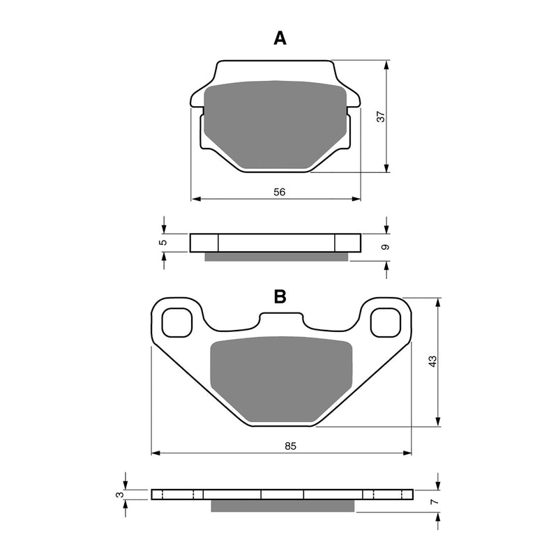 Load image into Gallery viewer, GOLDfren Brake Pads - K5 Off-Road Racing