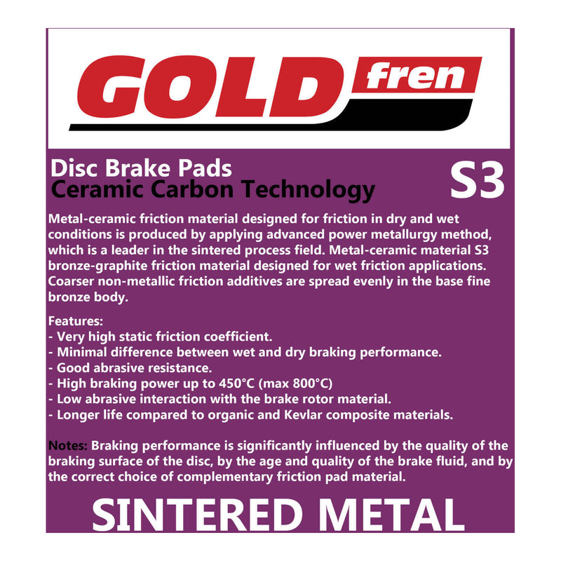 Load image into Gallery viewer, GOLDfren Brake Pads - K5 Off-Road Racing