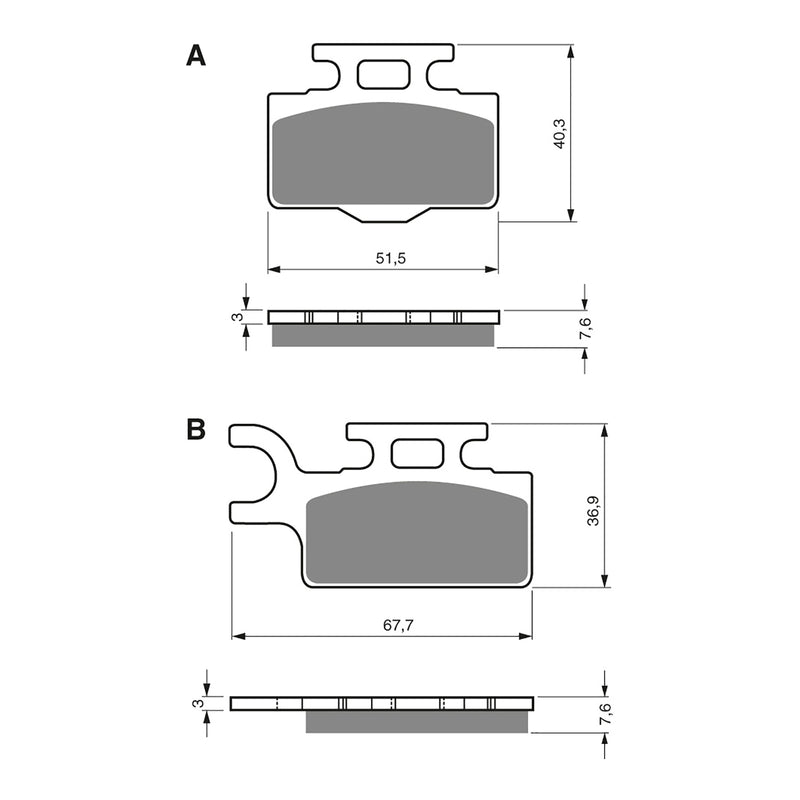 Load image into Gallery viewer, GOLDfren Brake Pads - K5 Off-Road Racing