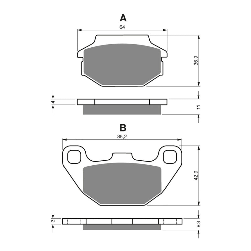 Load image into Gallery viewer, GOLDfren Brake Pads - K5 Off-Road Racing
