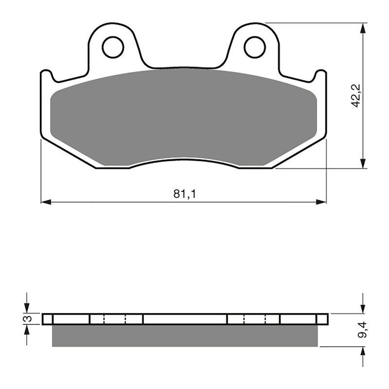 Load image into Gallery viewer, GOLDfren Brake Pads - K5 Off-Road Racing
