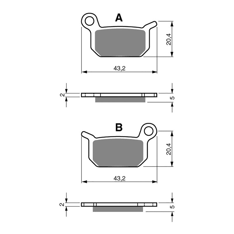 Load image into Gallery viewer, GOLDfren Brake Pads - K5 Off-Road Racing