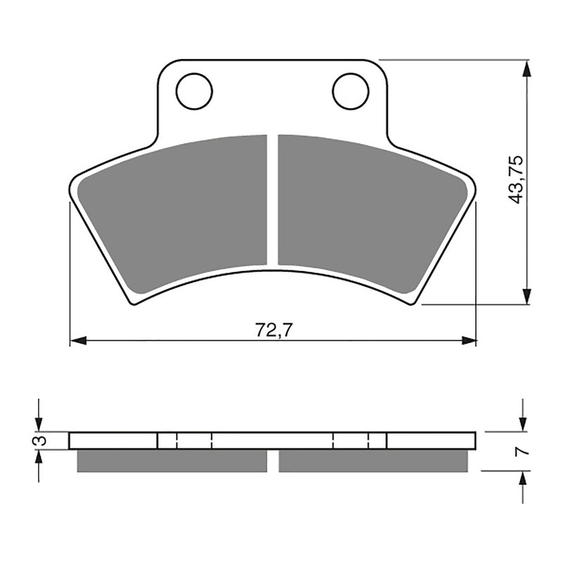Load image into Gallery viewer, GOLDfren Brake Pads - K5 Off-Road Racing