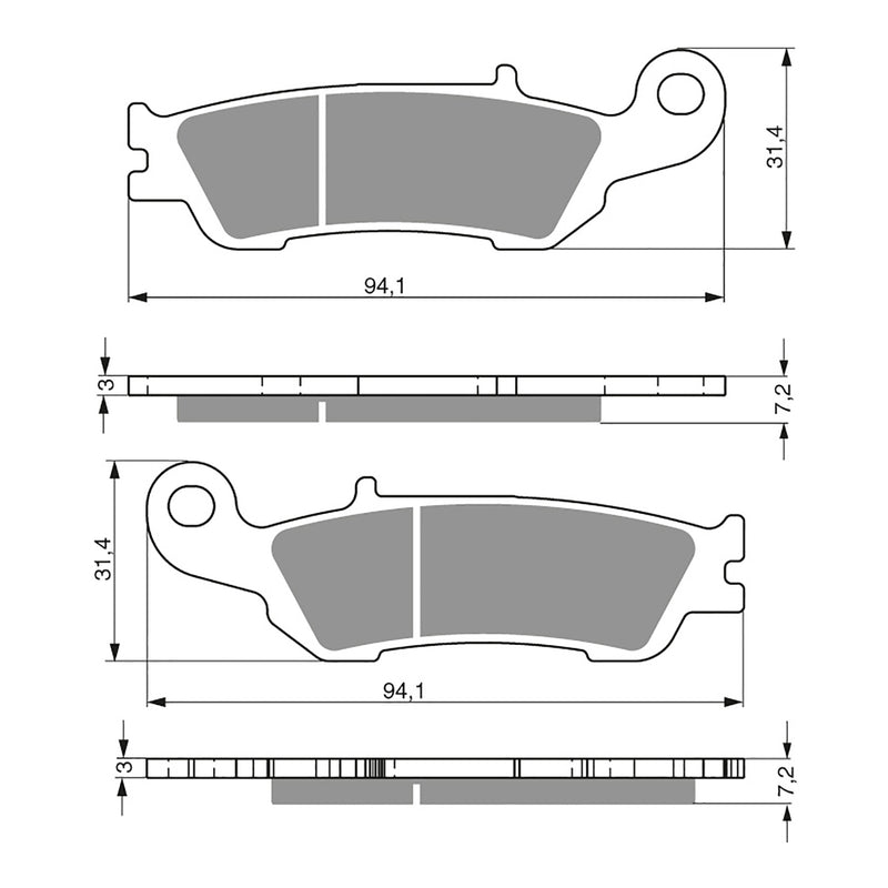 Load image into Gallery viewer, GOLDfren Brake Pads - K5 Off-Road Racing