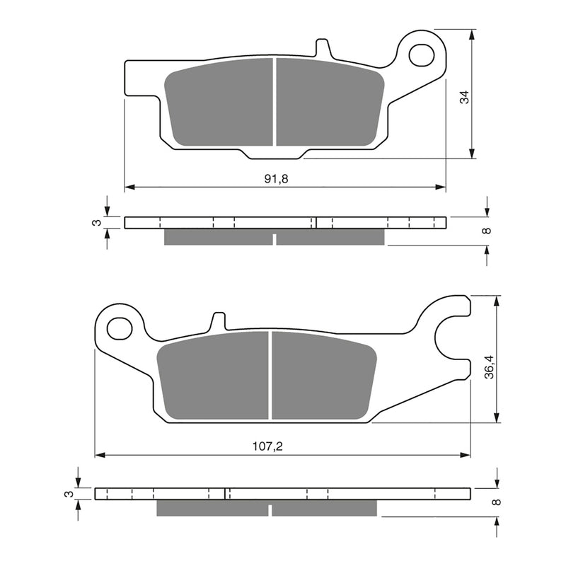 Load image into Gallery viewer, GOLDfren Brake Pads - K5 Off-Road Racing
