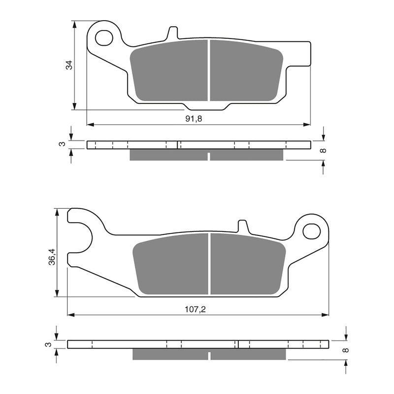 Load image into Gallery viewer, GOLDfren Brake Pads - K5 Off-Road Racing