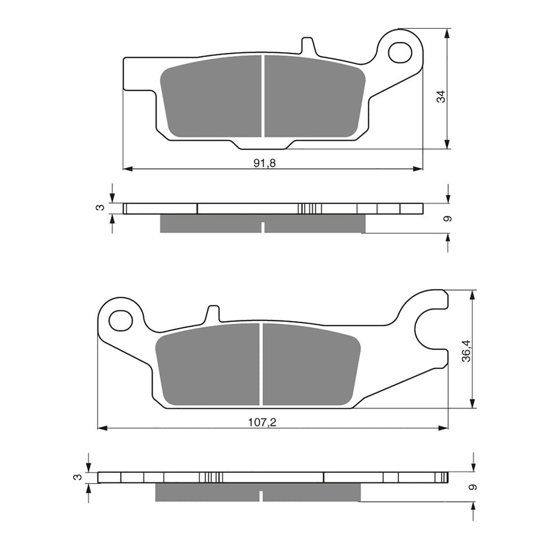 Load image into Gallery viewer, GOLDfren Brake Pads - K5 Off-Road Racing