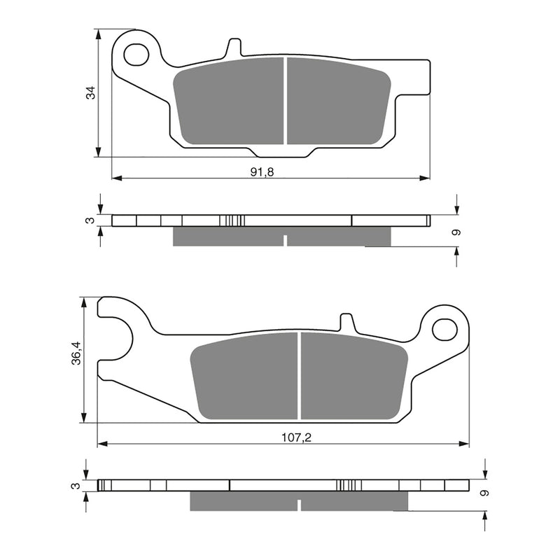 Load image into Gallery viewer, GOLDfren Brake Pads - K5 Off-Road Racing