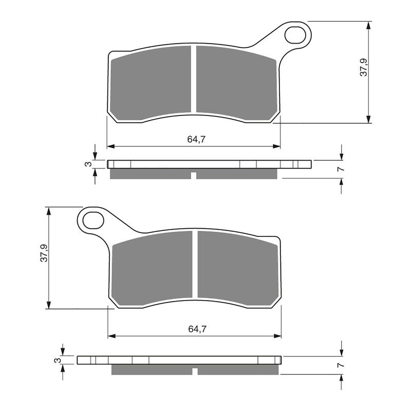 Load image into Gallery viewer, GOLDfren Brake Pads - K5 Off-Road Racing