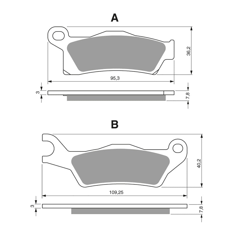 Load image into Gallery viewer, GOLDfren Brake Pads - K5 Off-Road Racing